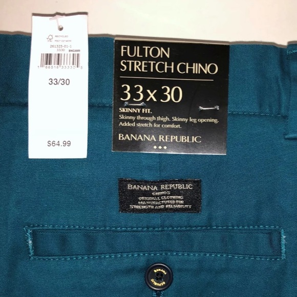 Banana Republic Fulton Stretch Washed Chinos - Picture 3 of 3